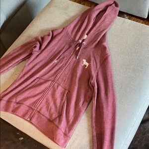 VS PINK zip up sweatshirt size L